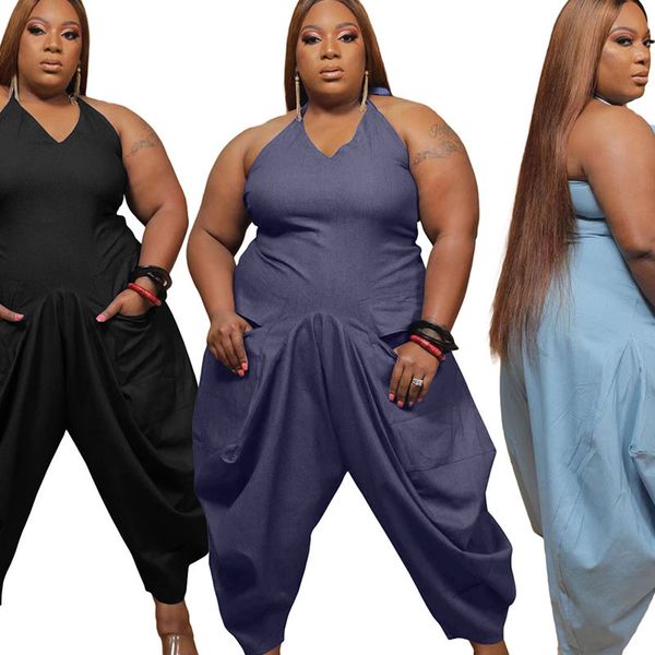 ladies jumpsuit women loose halter jumpsuit streetwear overalls one piece outfits plus size jumpsuits wholesale dropshipping, Black;white
ladies jumpsuit women loose halter jumpsuit streetwear overalls one piece outfits plus size jumpsuits wholesale dropshipping, Black;white