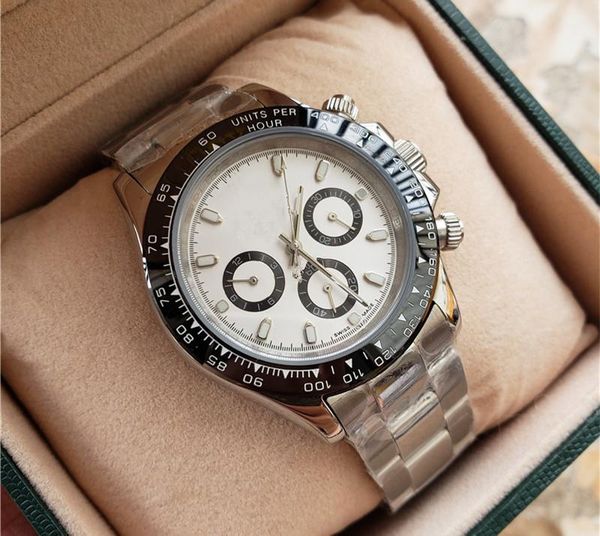 classic men automatic mechanical watches black blue white stainless steel sapphire ceramic bezel watch muti-function clock wristwatches, Slivery;brown
classic men automatic mechanical watches black blue white stainless steel sapphire ceramic bezel watch muti-function clock wristwatches, Slivery;brown