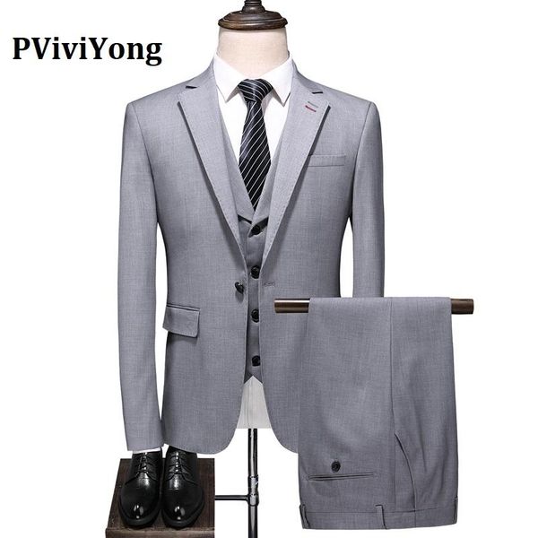 pviviyong brand 2021 suit men wedding gray leisure business three-piece (jackets + vest pants) 6717 men's suits & blazers, White;black
pviviyong brand 2021 suit men wedding gray leisure business three-piece (jackets + vest pants) 6717 men's suits & blazers, White;black