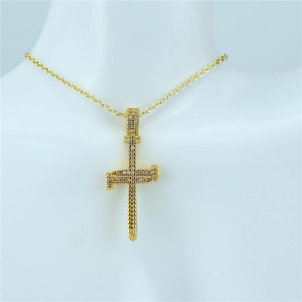 charms fashion simple zircon cross necklace jesus pendant diy jewelry making supplies wholesale, Bronze;silver
charms fashion simple zircon cross necklace jesus pendant diy jewelry making supplies wholesale, Bronze;silver