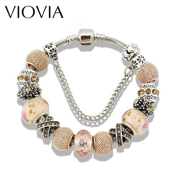 charm bracelets viovia beaded bracelet with invisible setting beige glass fit original bead alloy artificial b15160, Golden;silver
charm bracelets viovia beaded bracelet with invisible setting beige glass fit original bead alloy artificial b15160, Golden;silver