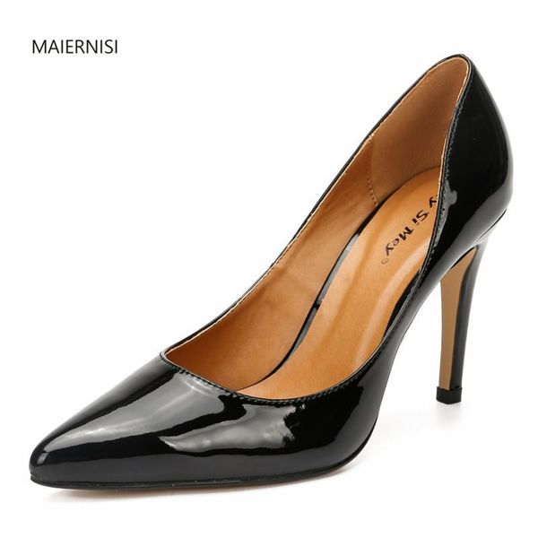 dress shoes the woman ladies high heels wedding 10cm thin heel 9-16 17 super large code maiernisi, Black
dress shoes the woman ladies high heels wedding 10cm thin heel 9-16 17 super large code maiernisi, Black