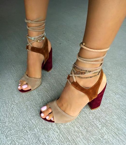 handmade ladies chunky heel sandals two-tones shoelace ankle strap shoes slingback party prom fashion casual, Black
handmade ladies chunky heel sandals two-tones shoelace ankle strap shoes slingback party prom fashion casual, Black