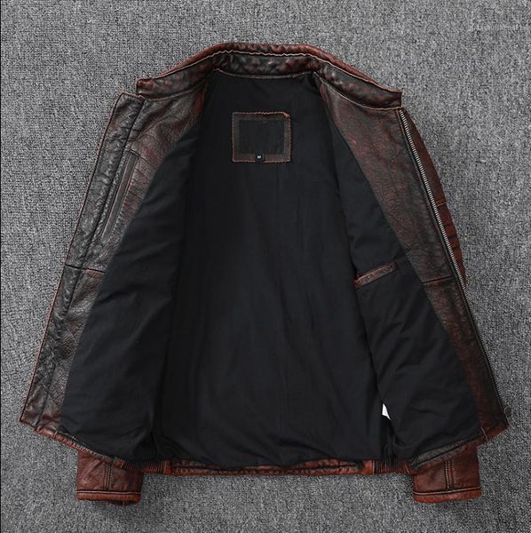 men's leather & faux 2021 vintage brown motorcycle style genuine jacket men plus size 4xl real natural cowhide slim fit biker's co, Black
men's leather & faux 2021 vintage brown motorcycle style genuine jacket men plus size 4xl real natural cowhide slim fit biker's co, Black