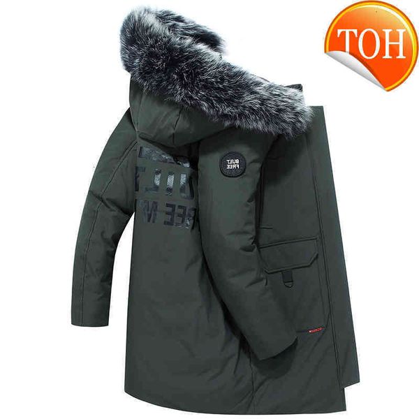 men's down jacket new fashion trend loose young man casual coat jacket with big fur collar large size, Black
men's down jacket new fashion trend loose young man casual coat jacket with big fur collar large size, Black