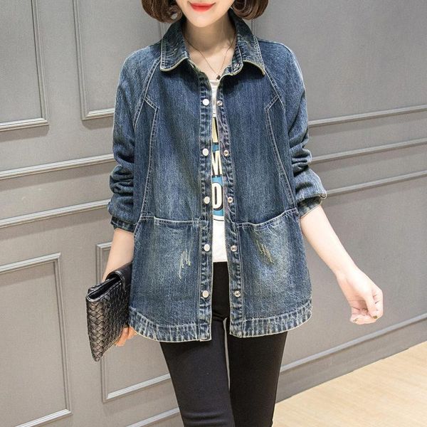 women's jackets denim jacket women 2021 spring autumn korean short coat female wild cardigan shirt vintage single breasted jeans, Black;brown
women's jackets denim jacket women 2021 spring autumn korean short coat female wild cardigan shirt vintage single breasted jeans, Black;brown