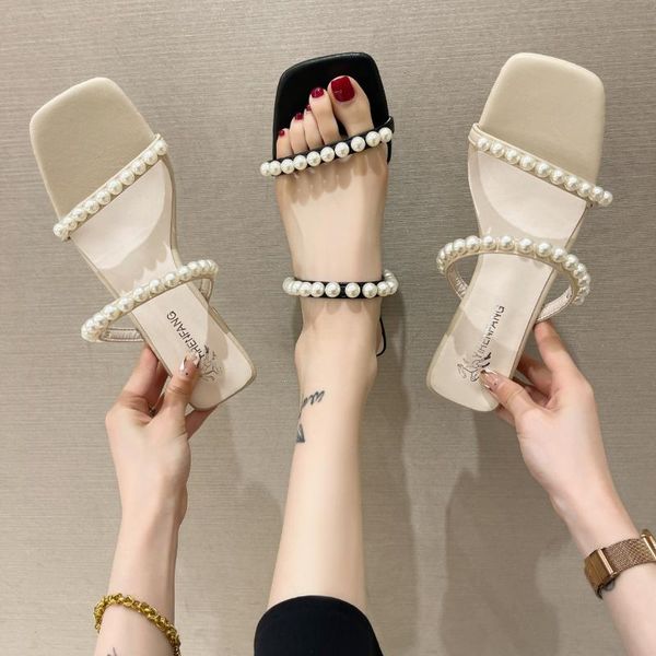 slippers shoes woman 2021 square heel low female luxury slides rubber flip flops heeled mules big size block designer hawaii, Black
slippers shoes woman 2021 square heel low female luxury slides rubber flip flops heeled mules big size block designer hawaii, Black