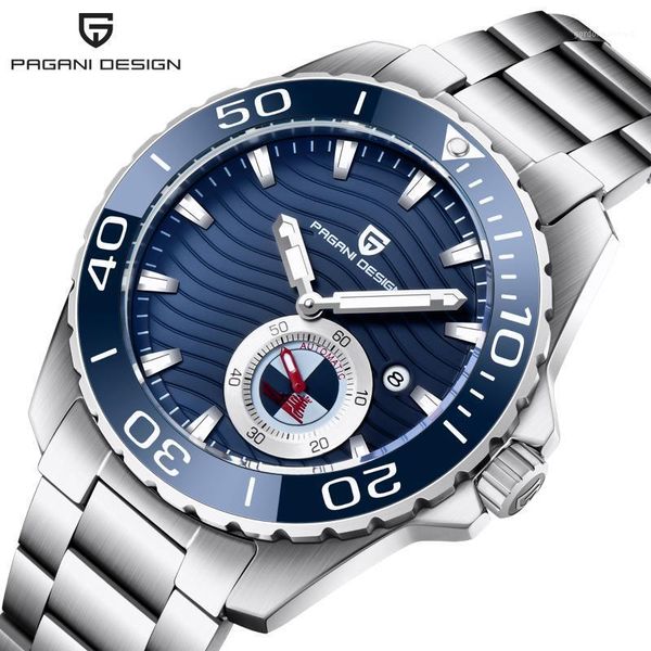 men mechanical wrist watches luxury business mens watch fashion blue wavy dial stainless steel waterproof wristwatches, Slivery;brown
men mechanical wrist watches luxury business mens watch fashion blue wavy dial stainless steel waterproof wristwatches, Slivery;brown