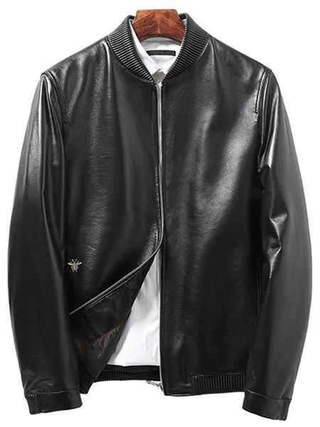 men's leather & faux short genuine sheepskin men autumn winter down coat man bomber jacket chaqueta cuero hombre 1299 kj1446, Black
men's leather & faux short genuine sheepskin men autumn winter down coat man bomber jacket chaqueta cuero hombre 1299 kj1446, Black