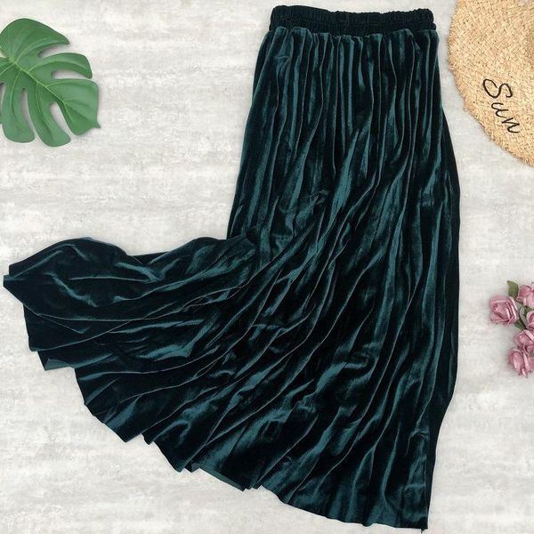 skirts woman vintage skirt autumn and winter gold velvet pleated metallic color large 2021 fashion women womens long, Black
skirts woman vintage skirt autumn and winter gold velvet pleated metallic color large 2021 fashion women womens long, Black