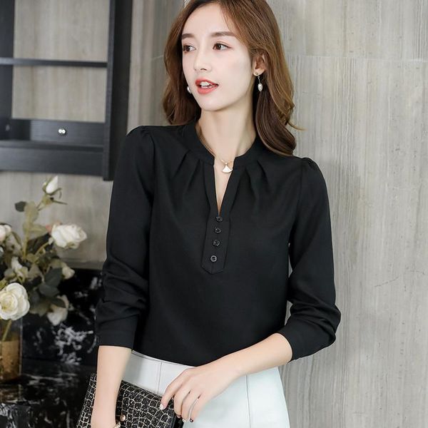 women's blouses & shirts spring autumn 2021 white office women v neck long sleeve chiffon blouse female ladies work wear 3 colors
women's blouses & shirts spring autumn 2021 white office women v neck long sleeve chiffon blouse female ladies work wear 3 colors