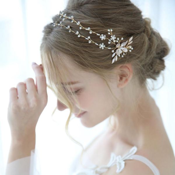 hair clips & barrettes double band pearls floral bridal vine crown handmade rhinestone wedding headpiece crystal jewelry for brides party, Golden;silver
hair clips & barrettes double band pearls floral bridal vine crown handmade rhinestone wedding headpiece crystal jewelry for brides party, Golden;silver