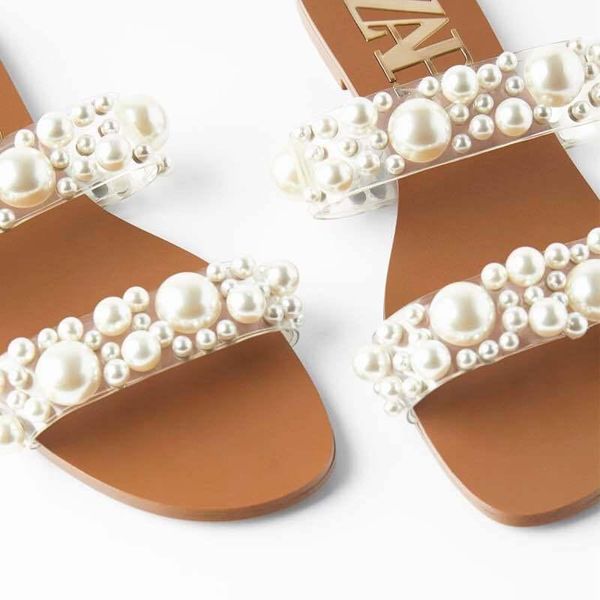 summer women's shoes with girly beach casual flat pearl slippers for outer wear zapatos de mujer, Black
summer women's shoes with girly beach casual flat pearl slippers for outer wear zapatos de mujer, Black