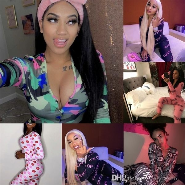 women pants jumpsuits nightwear valentines gift skinny bodysuit printed long sleeve v-neck pajamas onesies plus size romper designers clothe, White
women pants jumpsuits nightwear valentines gift skinny bodysuit printed long sleeve v-neck pajamas onesies plus size romper designers clothe, White