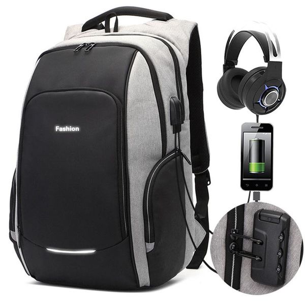 backpack anti-theft password locks 15.6/17 inch lapusb charging business travel backpacks men bag school
backpack anti-theft password locks 15.6/17 inch lapusb charging business travel backpacks men bag school
