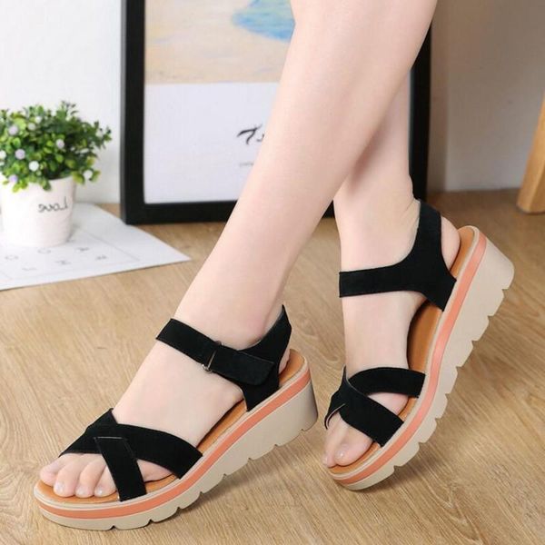 dress shoes leather sandals summer ladies women's fashion wild student slippers footwear, Black
dress shoes leather sandals summer ladies women's fashion wild student slippers footwear, Black