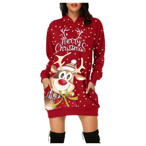 women's hoodies & sweatshirts merry christmas hooded dresses female xmas dress santa claus print long sleeves with pockets l4, Black
women's hoodies & sweatshirts merry christmas hooded dresses female xmas dress santa claus print long sleeves with pockets l4, Black