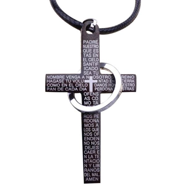 punk cross letter necklaces&pendants for men stainless steel male pendant necklaces prayer lover jewelry gift drop, Silver
punk cross letter necklaces&pendants for men stainless steel male pendant necklaces prayer lover jewelry gift drop, Silver