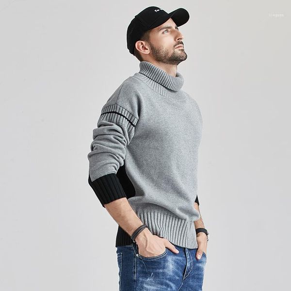 winter men's turtleneck sweaters black brand knitted pullovers men patchwork casual male sweater autumn knitwear1, White;black
winter men's turtleneck sweaters black brand knitted pullovers men patchwork casual male sweater autumn knitwear1, White;black