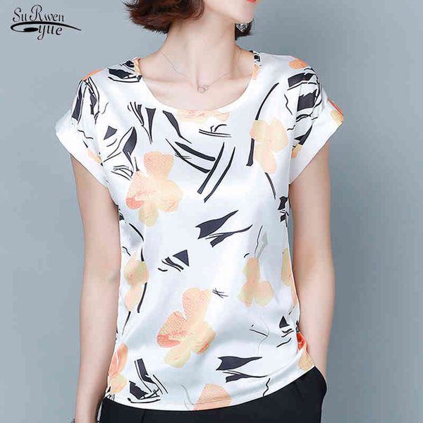 summer korean loose plus size 4xl blouse women short sleeve o neck women's shirts printed silk chemisier femme 9452 50 210508, White
summer korean loose plus size 4xl blouse women short sleeve o neck women's shirts printed silk chemisier femme 9452 50 210508, White