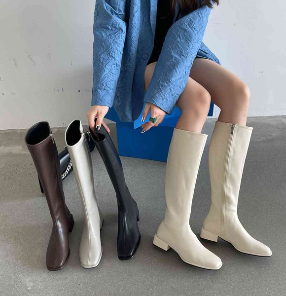 themikelin children's spring and autumn single korean dongdamen flat high tube no ls than knee square head knight boots, Black
themikelin children's spring and autumn single korean dongdamen flat high tube no ls than knee square head knight boots, Black