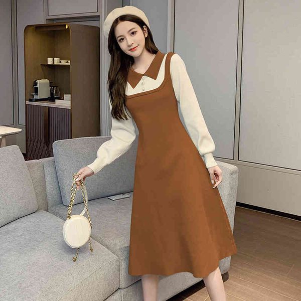 casual dresses autumn winter fashions of women's knitting vintage long sleeve two parts nightgown ladies robe dresses 7x75, Black;gray
casual dresses autumn winter fashions of women's knitting vintage long sleeve two parts nightgown ladies robe dresses 7x75, Black;gray