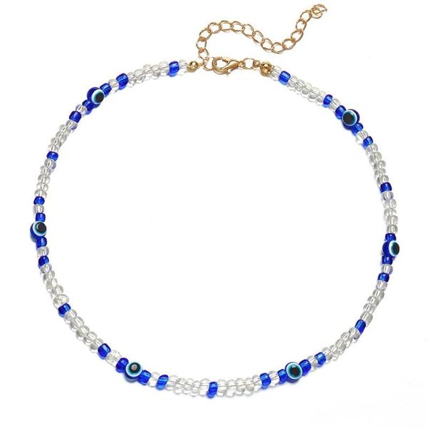 chokers trendy bohemian style fairy neck necklace acrylic transparent beads blue eyes woman clavicle chain girl party jewelry gift, Golden;silver
chokers trendy bohemian style fairy neck necklace acrylic transparent beads blue eyes woman clavicle chain girl party jewelry gift, Golden;silver