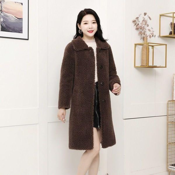 women's fur & faux women 2021 winter real wool coat jacket female granular sheep shearling long warm coats lady natural lamb outwear a5, Black
women's fur & faux women 2021 winter real wool coat jacket female granular sheep shearling long warm coats lady natural lamb outwear a5, Black