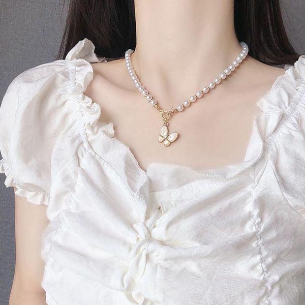 pendant necklaces 2021 high sense pearl necklace with butterfly female ins does not fade net red temperament clavicle chain collar, Silver
pendant necklaces 2021 high sense pearl necklace with butterfly female ins does not fade net red temperament clavicle chain collar, Silver