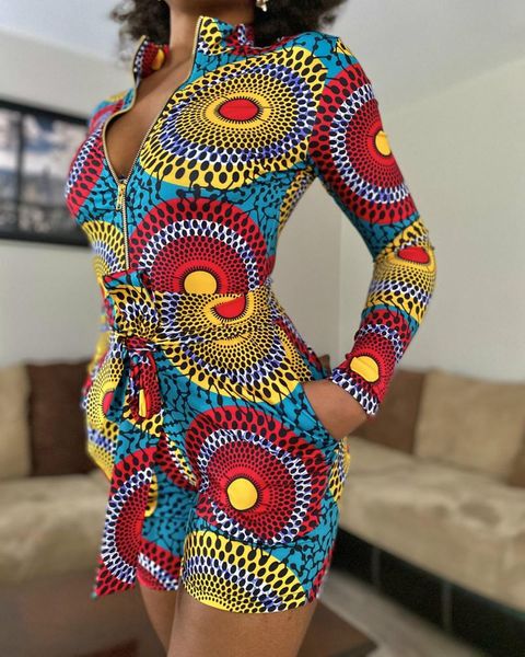 women's jumpsuits & rompers fashion women bodycon belted romper geometric print long sleeve zip front mock neck playsuit one piece shor, Black;white
women's jumpsuits & rompers fashion women bodycon belted romper geometric print long sleeve zip front mock neck playsuit one piece shor, Black;white