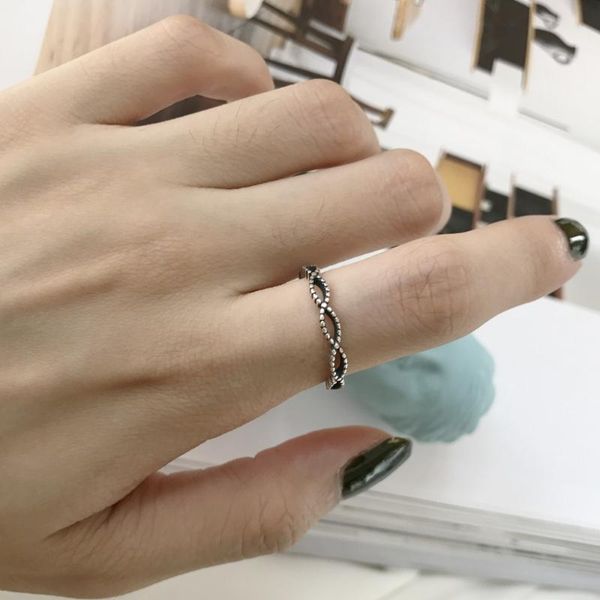cluster rings women's slim thin authentic s925 sterling silver fine jewelry vintage twisted roped open geometric j395, Golden;silver
cluster rings women's slim thin authentic s925 sterling silver fine jewelry vintage twisted roped open geometric j395, Golden;silver