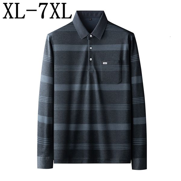 men's polos 7xl 6xl 5xl 2021 fall casual stripe fashion long sleeve men's polo shirt, White;black
men's polos 7xl 6xl 5xl 2021 fall casual stripe fashion long sleeve men's polo shirt, White;black