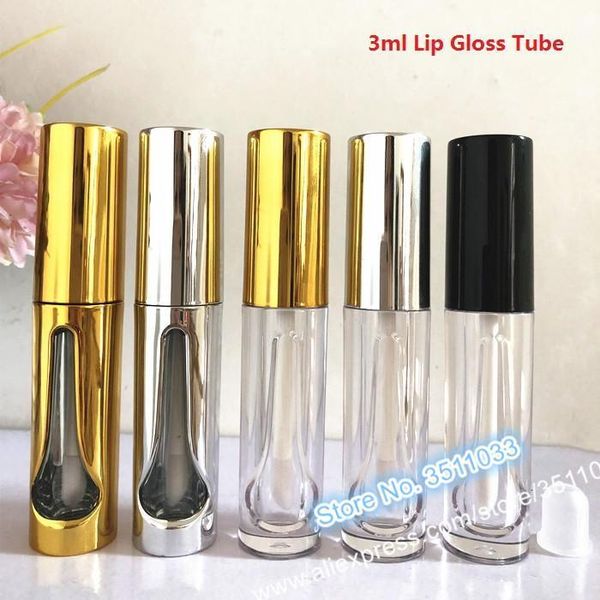 storage bottles & jars 3ml empty hollow design lip gloss container gold tube clear cosmetic liquid lipstick refillable botte black lid silve
storage bottles & jars 3ml empty hollow design lip gloss container gold tube clear cosmetic liquid lipstick refillable botte black lid silve