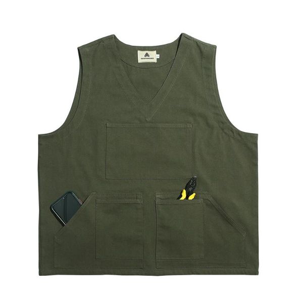 men's vests solid color multi-pocket cargo vest mens safari style casual loose v-neck sleeveless men, Black;white
men's vests solid color multi-pocket cargo vest mens safari style casual loose v-neck sleeveless men, Black;white