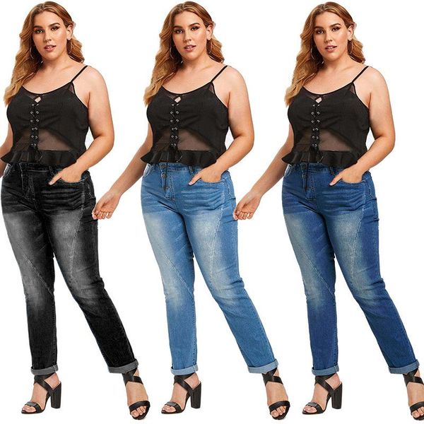 women's jeans women high waisted skinny denim stretch slim pants calf length casual button office lady plus size, Blue
women's jeans women high waisted skinny denim stretch slim pants calf length casual button office lady plus size, Blue