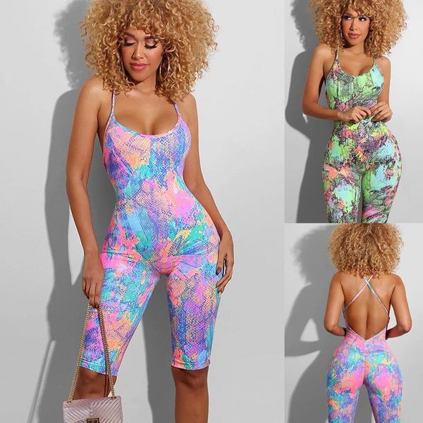 tie dyeing print backless jumpsuit rompers trousers clubwear 2021 women sleeveless strap playsuit summer shorts women's jumpsuits &, Black;white
tie dyeing print backless jumpsuit rompers trousers clubwear 2021 women sleeveless strap playsuit summer shorts women's jumpsuits &, Black;white