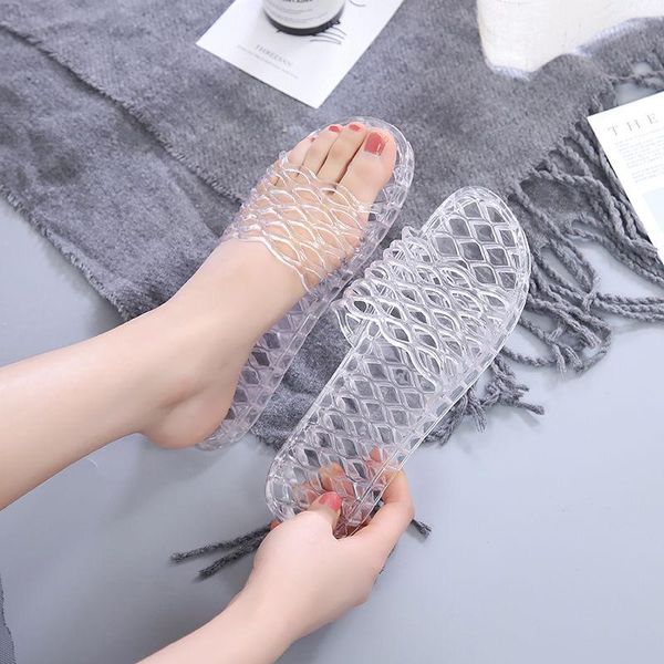 slippers 2021 summer crystal women transparent bathroom non slip jelly plastic women's stinking feet size 36-40 platform, Black
slippers 2021 summer crystal women transparent bathroom non slip jelly plastic women's stinking feet size 36-40 platform, Black
