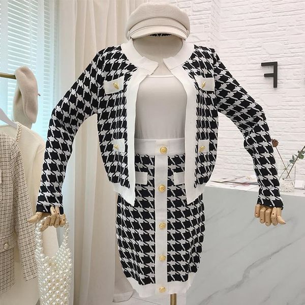 two piece dress winter autumn golden button houndstooth fashion mesh track 2 piece all women's jacket + short pencil skirt suits jjxu, White
two piece dress winter autumn golden button houndstooth fashion mesh track 2 piece all women's jacket + short pencil skirt suits jjxu, White