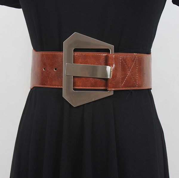 belts women's runway fashion pu leather cummerbunds female dress corsets waistband decoration wide belt r708, Black;brown
belts women's runway fashion pu leather cummerbunds female dress corsets waistband decoration wide belt r708, Black;brown
