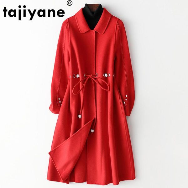 women's wool & blends autumn coat winter women clothes 2021 real fur female jacket korean vintage woolen long zt5140, Black
women's wool & blends autumn coat winter women clothes 2021 real fur female jacket korean vintage woolen long zt5140, Black