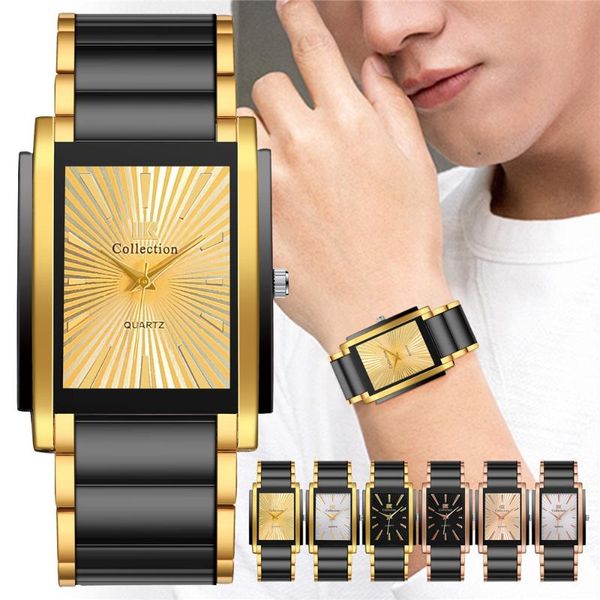 wristwatches square steel band watch fashion simple quartz mens relojes hombre wristwatch drop men gift set clocks, Slivery;brown
wristwatches square steel band watch fashion simple quartz mens relojes hombre wristwatch drop men gift set clocks, Slivery;brown