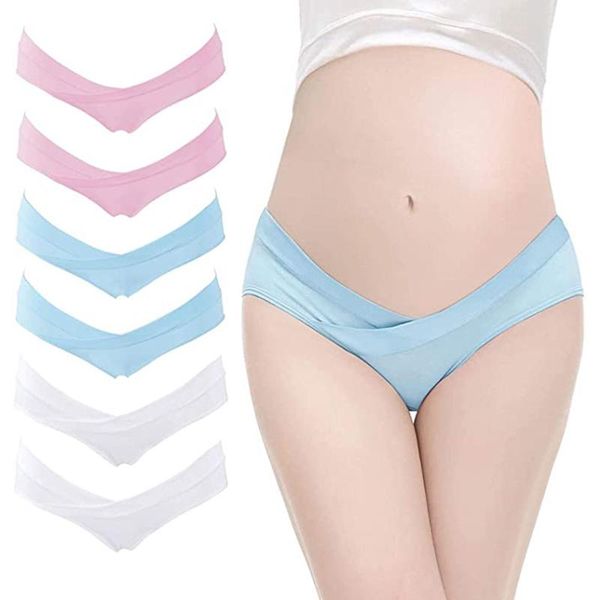 women's panties maternity knickers low waist v shaped cotton pregnancy postpartum seamless breathable lingerie solid color briefs 1pc, Black;pink
women's panties maternity knickers low waist v shaped cotton pregnancy postpartum seamless breathable lingerie solid color briefs 1pc, Black;pink