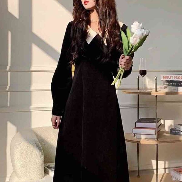 casual dresses black midi women elegant korean fashion winter vintage clothing long sleeve evening party polo 75th, Black;gray
casual dresses black midi women elegant korean fashion winter vintage clothing long sleeve evening party polo 75th, Black;gray