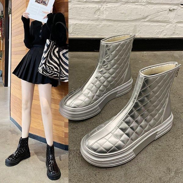 boots warm velvet low-tube women's winter style snow pu solid color all-match casual flat shoes, Black
boots warm velvet low-tube women's winter style snow pu solid color all-match casual flat shoes, Black