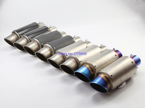 motorcycle exhaust system id:51mm(2")/61mm(2.4") carbon fiber muffler pipe escape damper imitation titanium motorbike
motorcycle exhaust system id:51mm(2")/61mm(2.4") carbon fiber muffler pipe escape damper imitation titanium motorbike