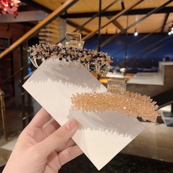 hair clips & barrettes women shining crystal headwear big grip clip series bead back head headdress styling accessories, Golden;silver
hair clips & barrettes women shining crystal headwear big grip clip series bead back head headdress styling accessories, Golden;silver
