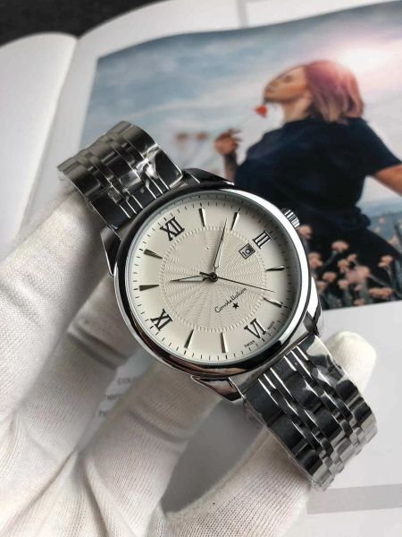 2021 brand luxury three pin series men's watch pure color simple style dial display perennial calendar folded steel band, Slivery;brown
2021 brand luxury three pin series men's watch pure color simple style dial display perennial calendar folded steel band, Slivery;brown