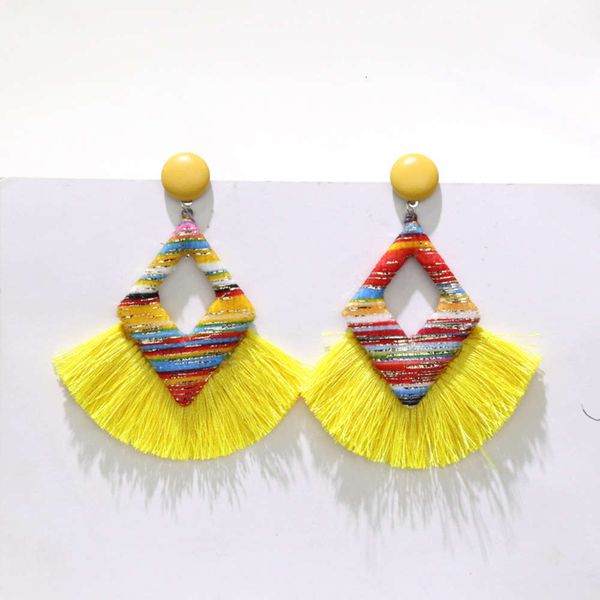 design national style color gradient gold velvet tassel diamond earrings for women, Black
design national style color gradient gold velvet tassel diamond earrings for women, Black