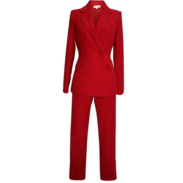 women's two piece pants fashion casual yellow suits women elegant double breasted blazers+pencil suit loose ladies, White 
women's two piece pants fashion casual yellow suits women elegant double breasted blazers+pencil suit loose ladies, White