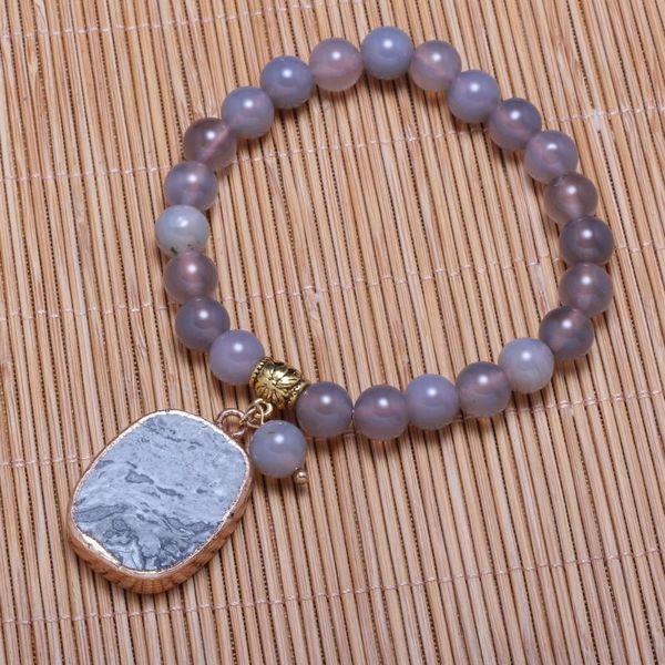 beaded, strands bracelet bangle natural stone grey agate round beads with pendant bracelets for women men charm jewelry gifts, Black
beaded, strands bracelet bangle natural stone grey agate round beads with pendant bracelets for women men charm jewelry gifts, Black